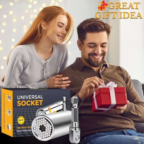 Universal Socket Tools Gifts for Men, Dad Gifts, Stocking Stuffers Mens Gifts Christmas Gifts for Men Him Dad Boyfriend Father Husband Mechanic Tools for Men Who Have Evreything Cool Stuff Gadgets by POPSIFY