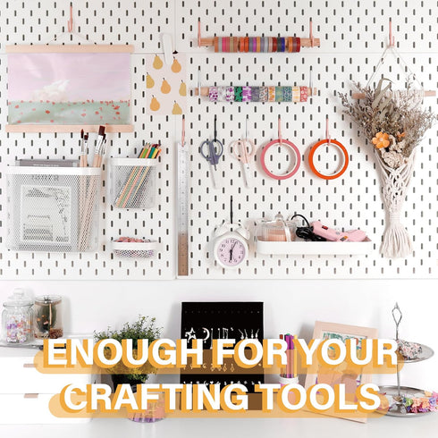Pink Pegboard Hooks ONLY for IKEA Skadis Pegboard, 16 Pack, Compatible with IKEA SKADIS Pegboard Accessories
