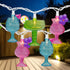 Set 7.25' 10ct Northlight Cocktail Glasses Patio Light - Multi-Color - White Wire