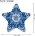 Burbuja 0.2W Portugal Tiles LED Night Light Plug into Wall Star-Shaped Nightlight Dusk to Dawn Auto Sensor for Bedroom