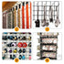 Gridwall Hooks 60 Pcs, 10 Inch Heavy Duty Display Hooks for Grid Wall Panels Accessory Storage (Black)