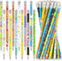 Ctosree Welcome Back to School Pencils, Unsharpened HB Pencils with Eraser, Bulk Pencils for Classroom Supplies