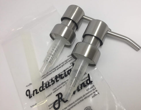 Stainless Soap Dispenser Pumps - 2pk Replacement for Bottles or Mason Jars