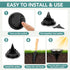 10 Pack SOLPEX Mini Solar Ground Lights, Solar Lights Outdoor Waterproof, Pathway Lights Solar Powered, Solar Garden