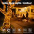 BANBANJO 66ft 200 8 Solar Rope Lights for outside, LED Solar string Lights with Modes, Waterproof Solar Outdoor Light