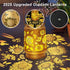 Solar Lanterns Outdoor Waterproof Hanging Solar Lights, Sunflower Garden Decor, Hanging Metal Garden Lights for Yard