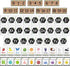 Yeaqee 55 Pieces Eucalyptus Bulletin Board Set, Farmhouse Greenery Alphabet and Number Cards for Classroom Wall Decor