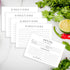 Recipe Instruction Cards: 50 Postcard Size 4 x 6” Index Cards for Kitchen Supplies and Gifts