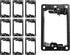 BestMounts 10 Pack Low Voltage Mounting Brackets - 1 Gang for Drywall Outlet Cable Pass Through Wall Plates