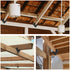 16 Pcs Hurricane Tie, 12-Gauge Heavy Duty Joist Hangers for Roofing Trusses, Black with Screws