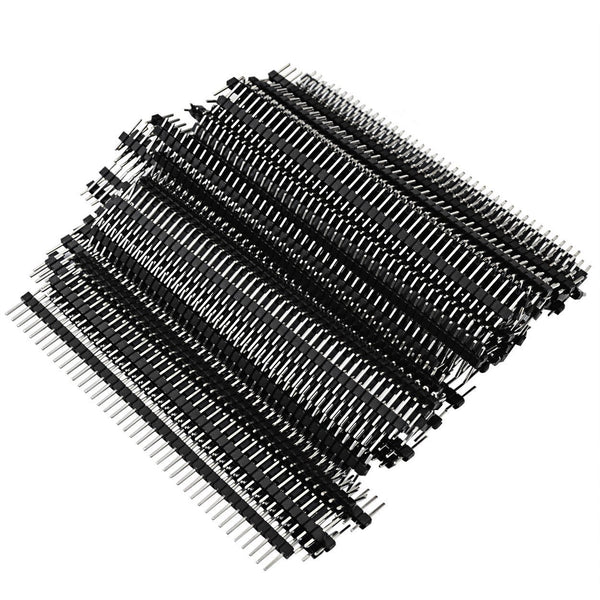 100pcs Lystaii Straight Single Row 40 Pin 0.1 Inch (2.54mm) Male Header Connector for PCB Board