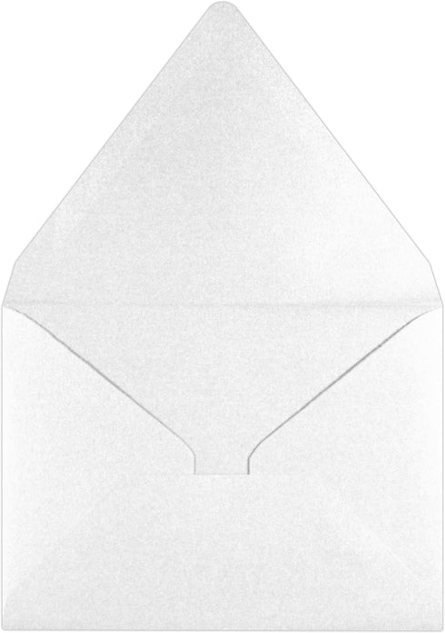 LUXPaper A2 Contour Flap Invitation Envelopes | 4 3/8" x 5 3/4" | Crystal Metallic | 80lb. Text | 50 Qty