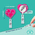 Nurse Badge Reel Retractable – Felt Badge Holder for Nurses, Students & Teachers – Cute EKG Heart Design