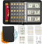 Coin Collection Book with 520 Pockets, Coin Holders, Coin Albums for Collectors, Paper Money Binder Organizer with Lock