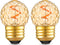 G40 Replacement Night Light Bulbs, Mini Globe Low Watt Light Bulbs, 1W (10W Equivalent), Warm White 2200K, Pack of 2