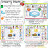 SMARTY MATS (6 Pack) Communication Speech Therapy Placemats for Autism & Non-Verbal Kids Visual Boards, ABA Therapy