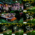 4 Pack 480 8 Solar Garden Lights Outdoor Waterproof, Total LED Solar Starburst Sparkler Lights Decorative with Lighting