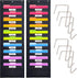 Black Pocket Chart for Classroom - Pack of 2 with 10 Pocket Storage and 6 Over Door Hangers for Organizing