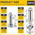 MYWISH 10Sets M6 16mm 304 M6 Countersunk x Flat Head Hex Socket Cap Screws Bolts and Barrel Nuts Kit, Stainless Steel