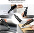 HAUTMEC 18mm Utility Knife Box Cutter, Safety Quick Change Button, Snap off Black SK2 Ultra Sharp Blade