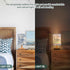 RMDQT Bulb Flower Lamp Blue Floor Lamp Bedside Table Lamp for Bedroom - Push Button Switch USB Wiring Port, Wooden Base