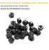 binifiMux 100Pcs M2 x 0.4mm Black Nylock Nuts Hex Nylon Insert Self Lock Nuts, Carbon Steel 4.8 Grade, Zinc Plated