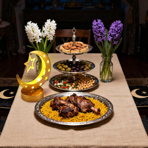 Cinnvoice 2026, Ramadan Decorations Moon Ramadan Lights for Table Home Crescent Lunar Moon Lamp for Eid Mubarak Decor