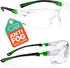 NoCry Clear Safety Glasses for Men and Women Anti-Fog, Scratch Resistant, Adjustable Temples, Certified ANSI Z87