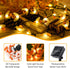 Solar Bee String Lights, 30 LED Cute Waterproof Outdoor Fairy Lights with 8 Modes for Wedding Home Garden Patio