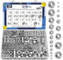 ZQZ 510 Pcs 2 in 1 SAE and Metric Stainless Steel Hex Nut