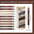 Dispowreath Set Gift(60 Sets) Employee Appreciation Gift Bulk with Bamboo Ballpoint Pen Inspirational Wooden Keychain