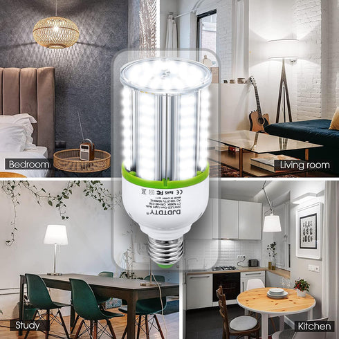 Amazon High Brightness LED Light Bulb, 150W 120W 100W 80W 60W 30W, E26 Base, 4000LM for Garage, 1 Pack