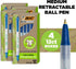 BIC Ecolutions Clic Stic Blue Ballpoint Pens, Medium Point (1.0mm), 48-Count Pack Made from 78% Recycled Plastic