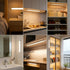 2 Pack, 12" 3 Dimmable 1800 Magnetic Under Cabinet lighting Rechargeable - Color LED, Ultra Slim Battery Powered Motion