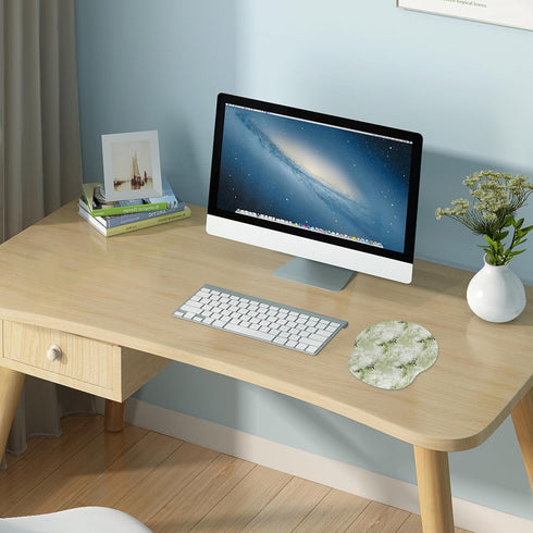 Laptop Computer Gaming Mouse Pad with Wrist Rest Support, Ergonomic Memory Foam Mat, Non-Slip Rubber Base, Comfortable