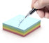 Emraw Sticky Notes, Stick It Stickies, Small 3" x 3" Square Pastel Watercolor Memo Pad, Pack of 8 Pads