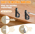 Jeffdad 20 Pcs Screw in Hooks for Outdoor String Lights, Q-Hanger Screw Hooks for Light Wire Led Light Clips, Patio