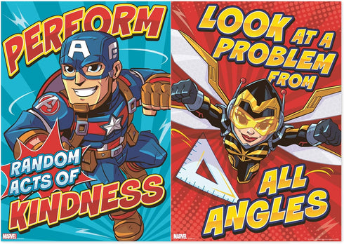 Eureka Marvel Motivational Poster Set, Bulletin Board Set, 10 Posters