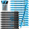 Jetec 100 Pcs Autism Awareness Pens Bulk, Inspirational Retractable Ballpoint Pens for Mental Health Classroom Office