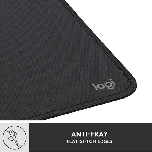 Logitech Mouse Pad - Studio Series, Anti-Slip Rubber Base, Easy Gliding, Graphite