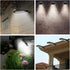Solar Motion Sensor Gutter Lights, Waterproof, Wireless, 18 LED 600 Lumen Outdoor Security Lights for Garden, Fence