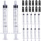 12 Pack - 3ml Plastic Syringes - Separate Sterile Packaging Small Syringe Without Needle for Plant Hydroponic