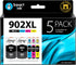 Smart Ink Compatible Ink Cartridge Replacement for HP 902 XL 902XL (2 Black XL & C/M/Y XL 5 Combo Pack) for Officejet
