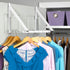 HOLDN’ STORAGE Foldable Over The Door Hanger Rack for Hanging Towels, Coats & Clothes - Hooks for Bedroom, Washroom,