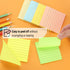 Mr. Pen Lined Sticky Notes 3x3, 6 Pads, 45 Sheets/Pad, Pastel Colors, Sticky Note Pads