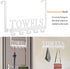 Kuhome Towel Hooks Over The Door Hooks Hangers Wall Mount Towel Rack Towel Holder for Bathroom, Storage Coat Hooks for Home Decor Metal Organizer for Towel Clothes Bag Robe(White) by Kuhome