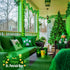 600 168Ft 8 JMEXSUSS LED Green St Patricks Day String Lights, Clear Wire Christmas Lights for Indoor Outdoor Tree Yard