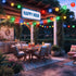 40ft 40LED StarryEver Outdoor String Lights Plug in, Connectable WarmWhite & Multicolor Nylon Lantern String Lights