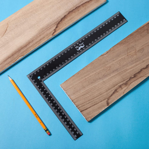 Mr. Pen Carpenter Square, 8 x 12 inch Framing Square, Right Angle Ruler, Steel Square for Framing Tools