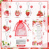 YLOLUL 180 Pcs Strawberry Baby Shower Gifts for Guest A Berry Sweet Baby is On the Way Party Favors Retractable